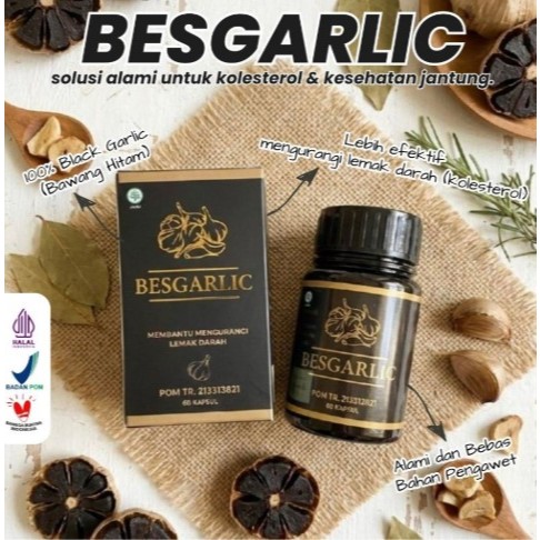 Kapsul besgarlic Black Garlic  Kapsul Bawang Hitam Tunggal kemasan baru