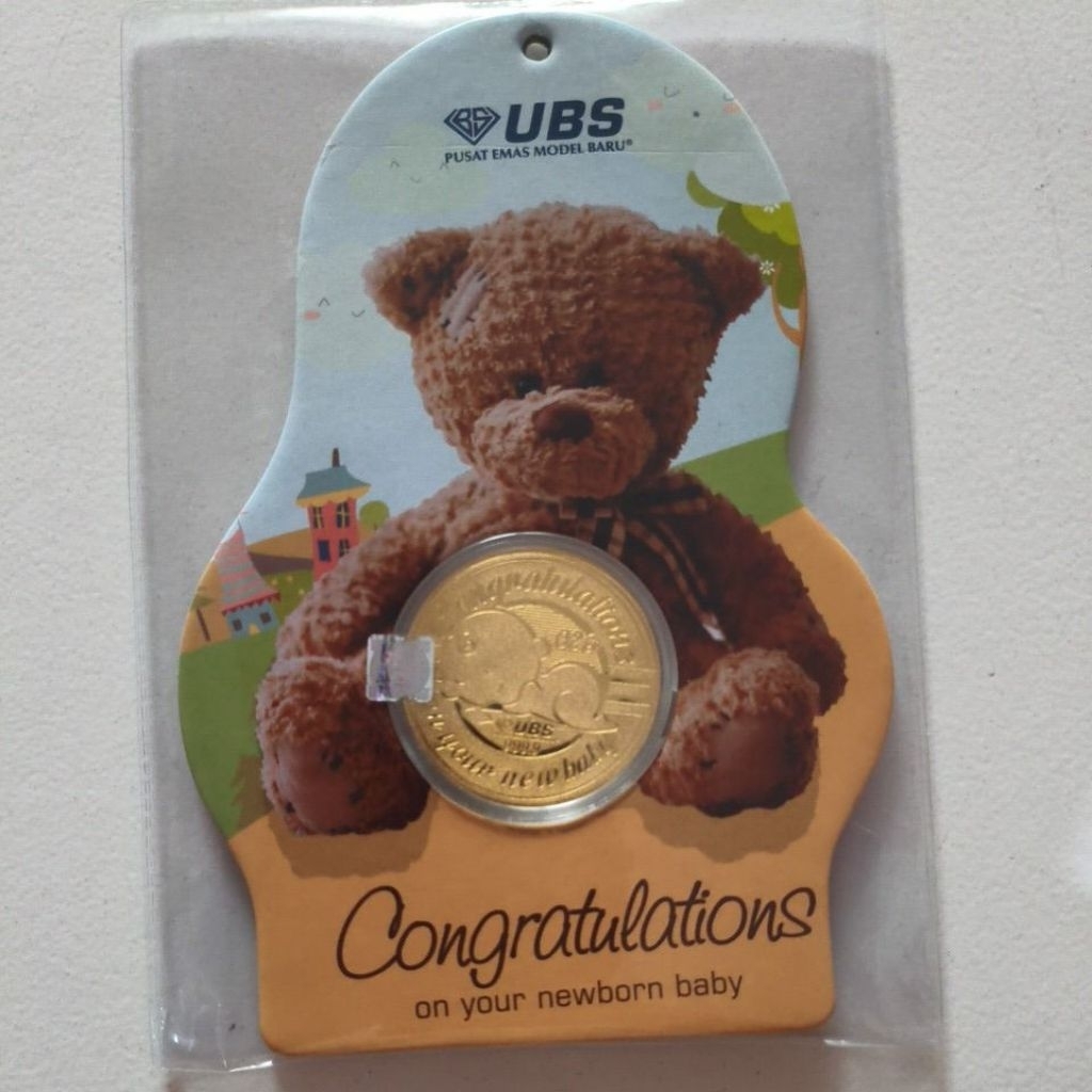 UBS fine gold spesial gift congratulations new born baby