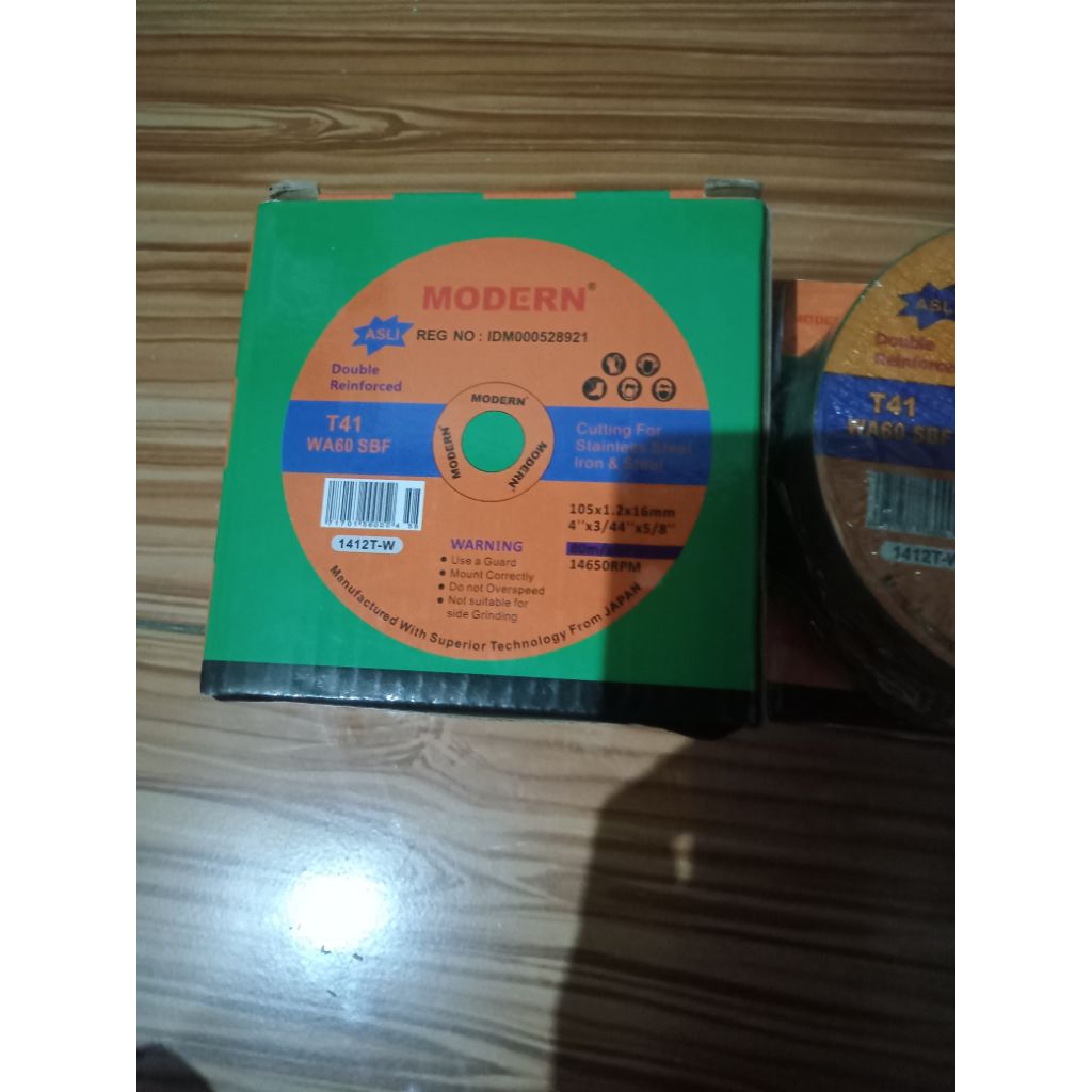 gerinda potong besi merk modern