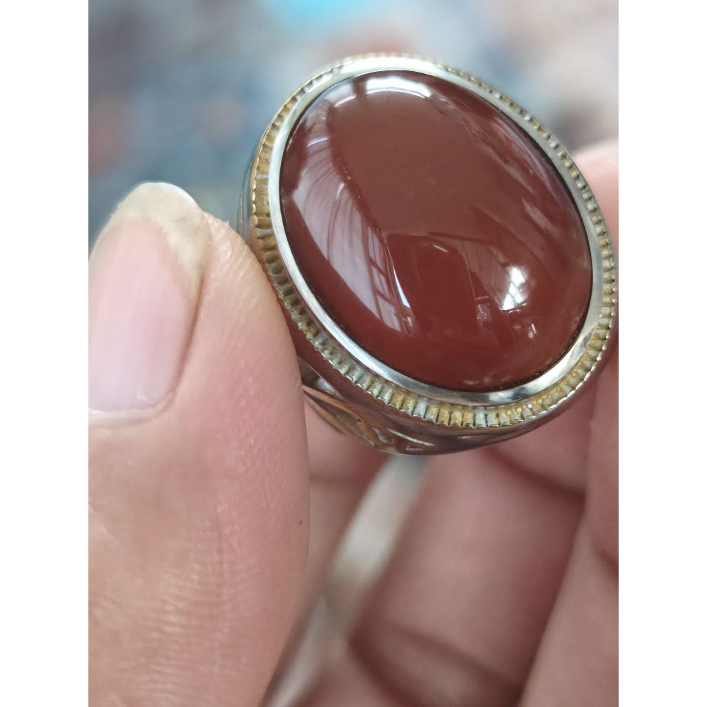 batu cincin Obi merah redish bacan ternate