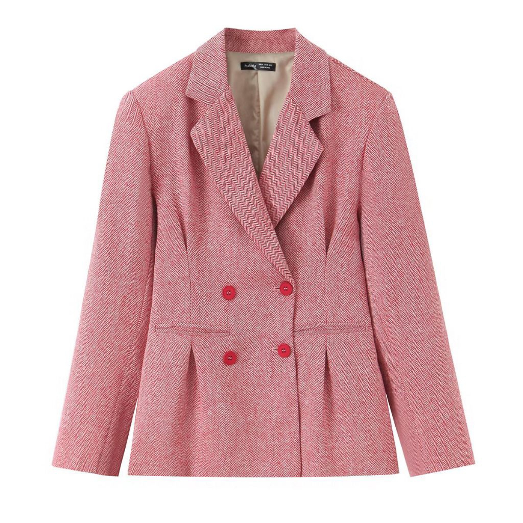 Bhusana Castle 80177 red double breasted blazer / blazer wanita