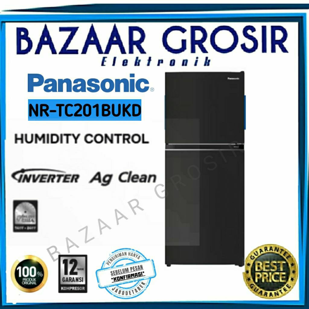 KULKAS PANASONIC NR-TC201BUKD / NR-TC201BUKD KULKAS 2 PINTU INVERTER PANASONIC NR-BB201Q-PK / NRBB20