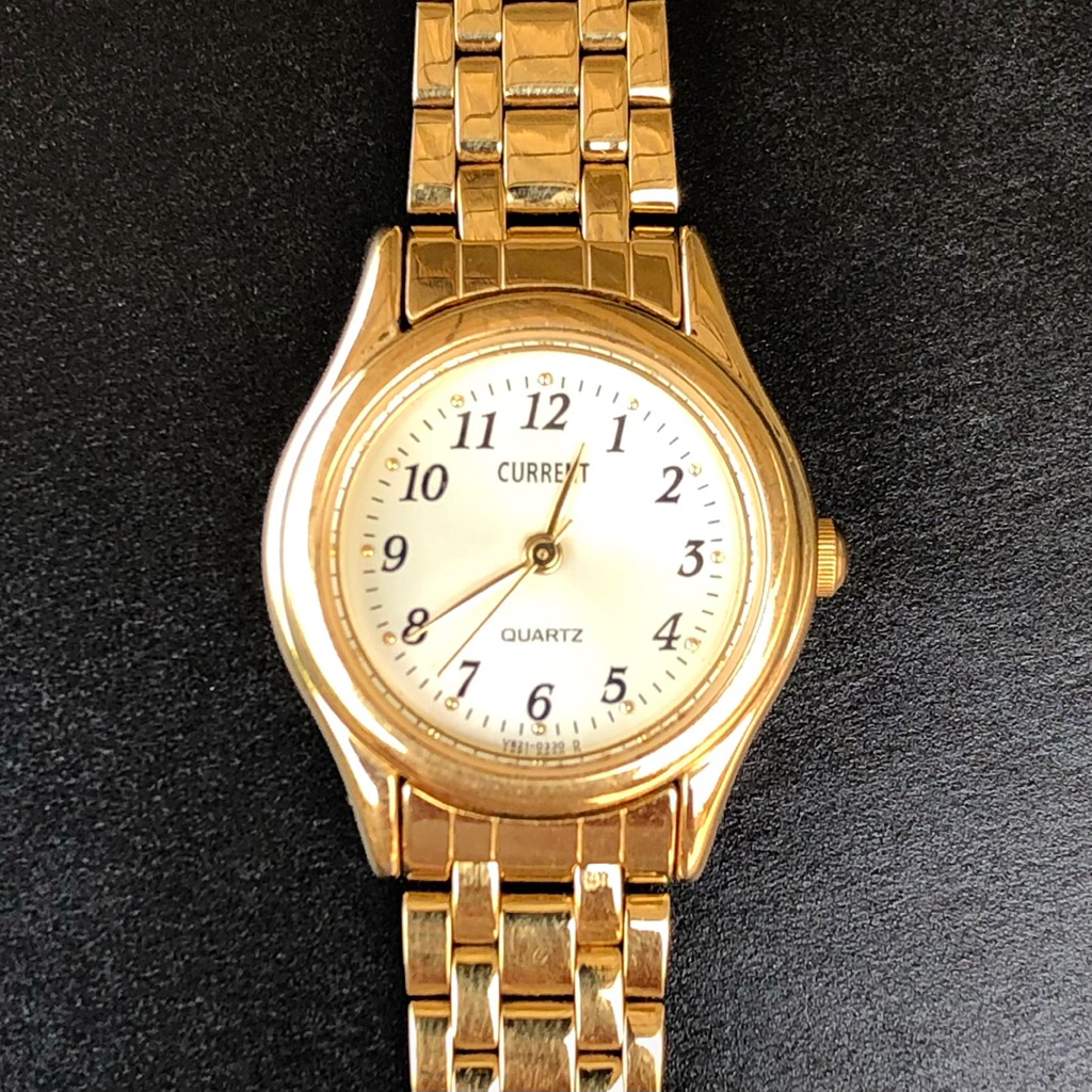 JAMTANGAN CITIZEN CURRENT ORIGINAL JAPAN / ARLOJI QUARTZ ORIGINAL JAPAN GOLD PLATED