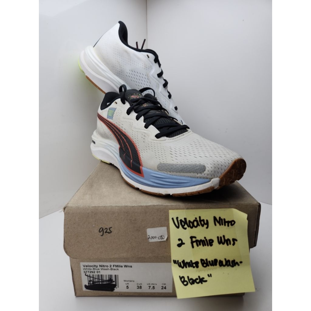 PUMA VELOCITY NITRO 2 FMILE WN'S WHITE-BLACK-WASH- BLACK
