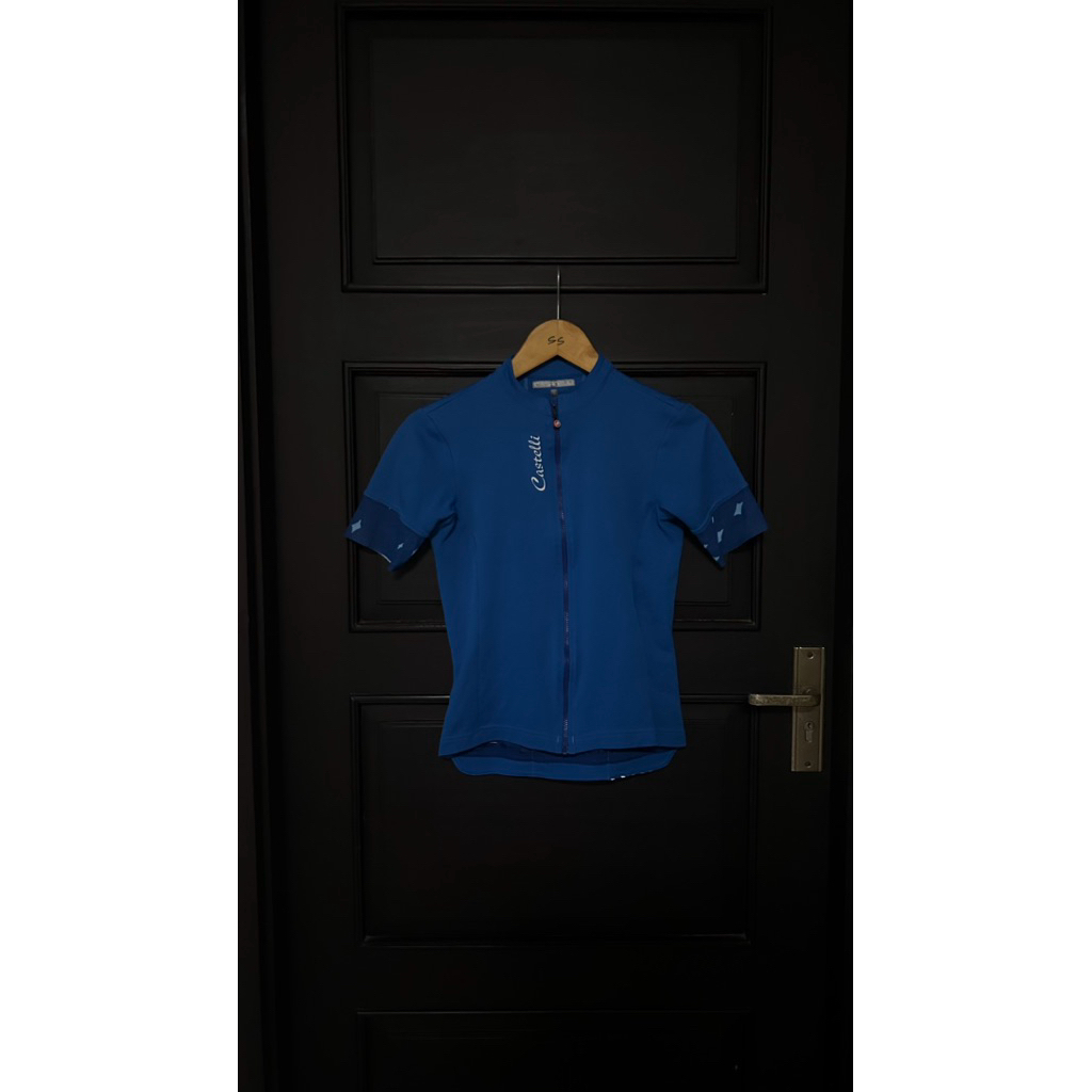 PRELOVED JERSEY SEPEDA ROADBIKE CASTELLI BIRU TUA