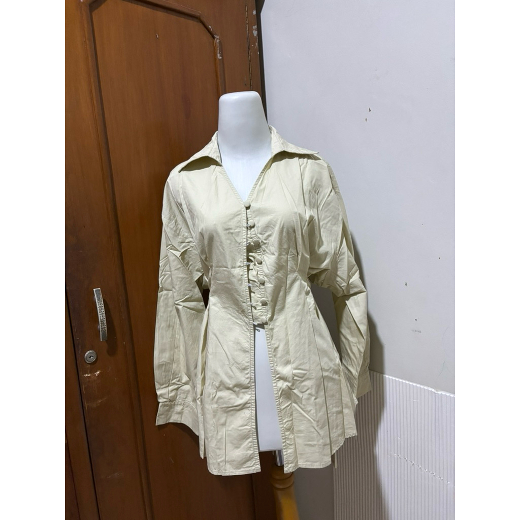 Kemeja wanita sage green