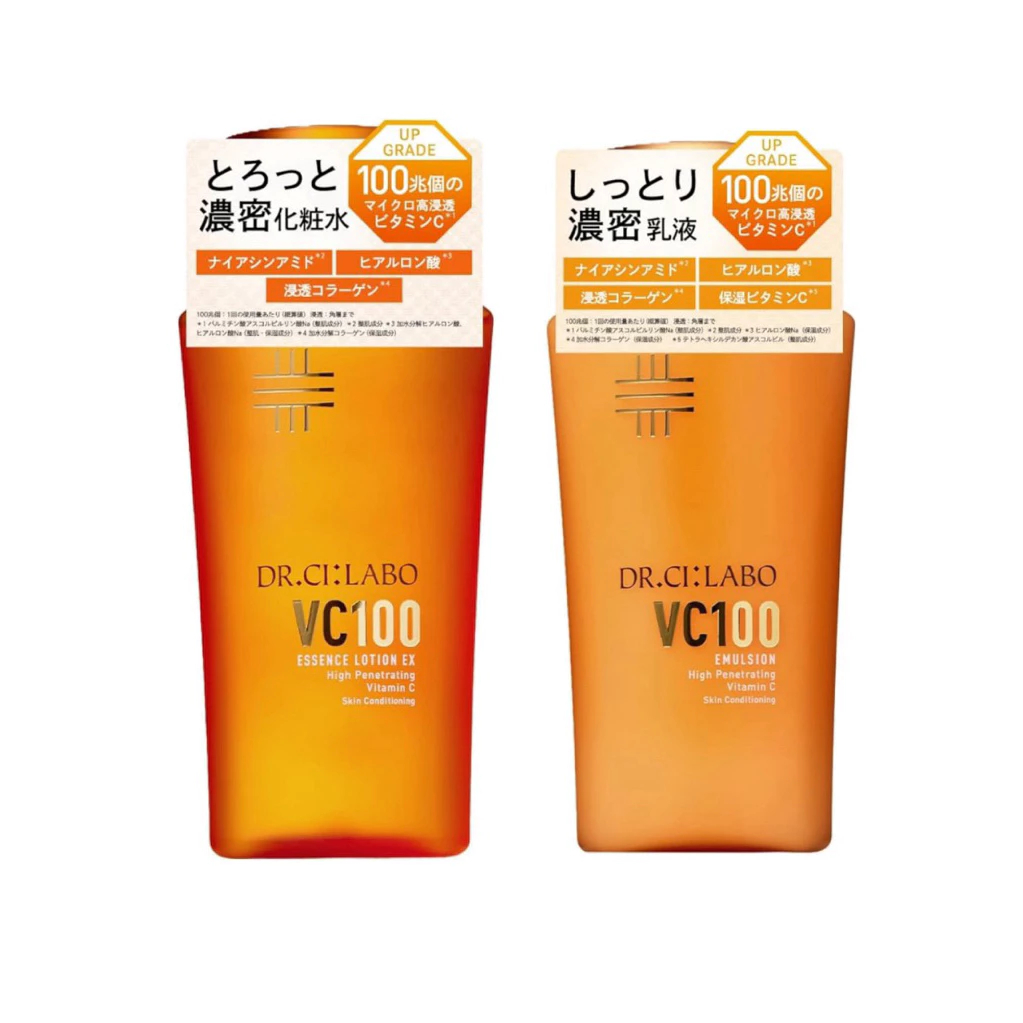 Dr.Ci:Labo VC100 Essence Lotion Ex & Emulsion High Penetrating Vitamin C ORIGINAL JEPANG