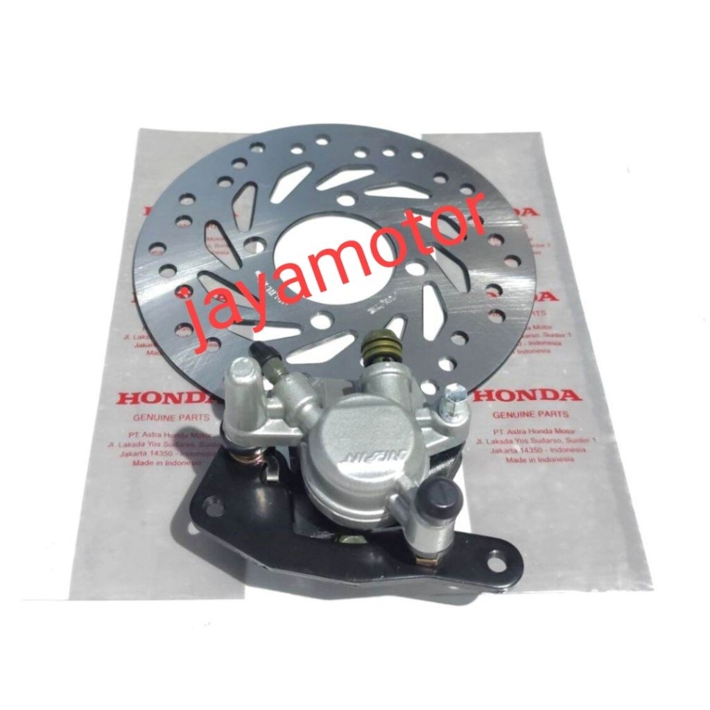 piringan cakram depan+kaliper depan Honda Scoopy karbu,Scoopy fi,spacy karbu,spacy fi