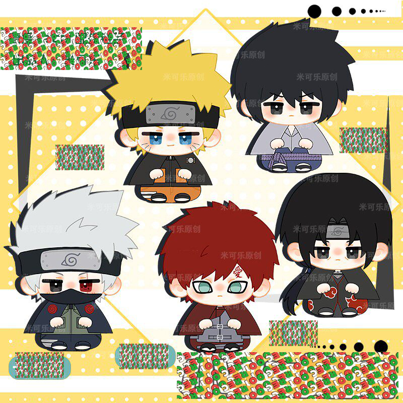 Boneka Naruto Doll Kakashi Hatake Doll Naruto Uzumaki Doll Itachi Uchiha Doll Sasuke Uchiha Doll Gaa
