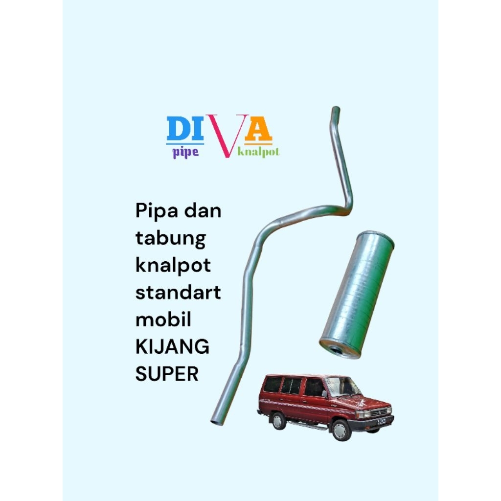 pipa dan tabung knalpot standart mobil KIJANG SUPER