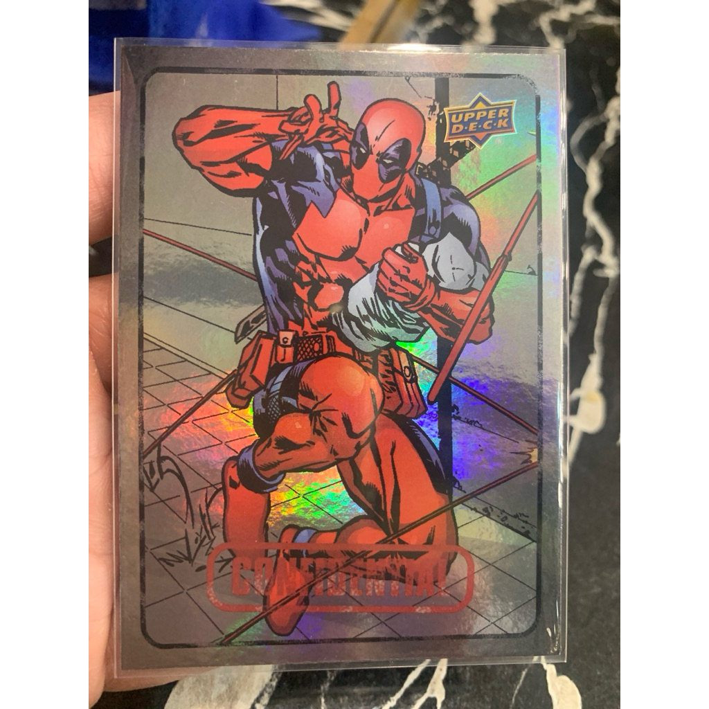 Deadpool Rainbow Foil Upper Deck Marvel Beginnings 2011 Confidential Card