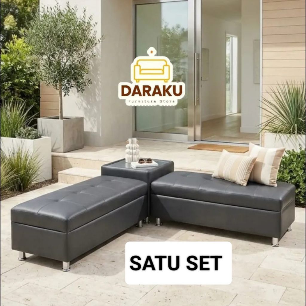 Kursi Tunggu 1 Set Sofa Bench Panjang
