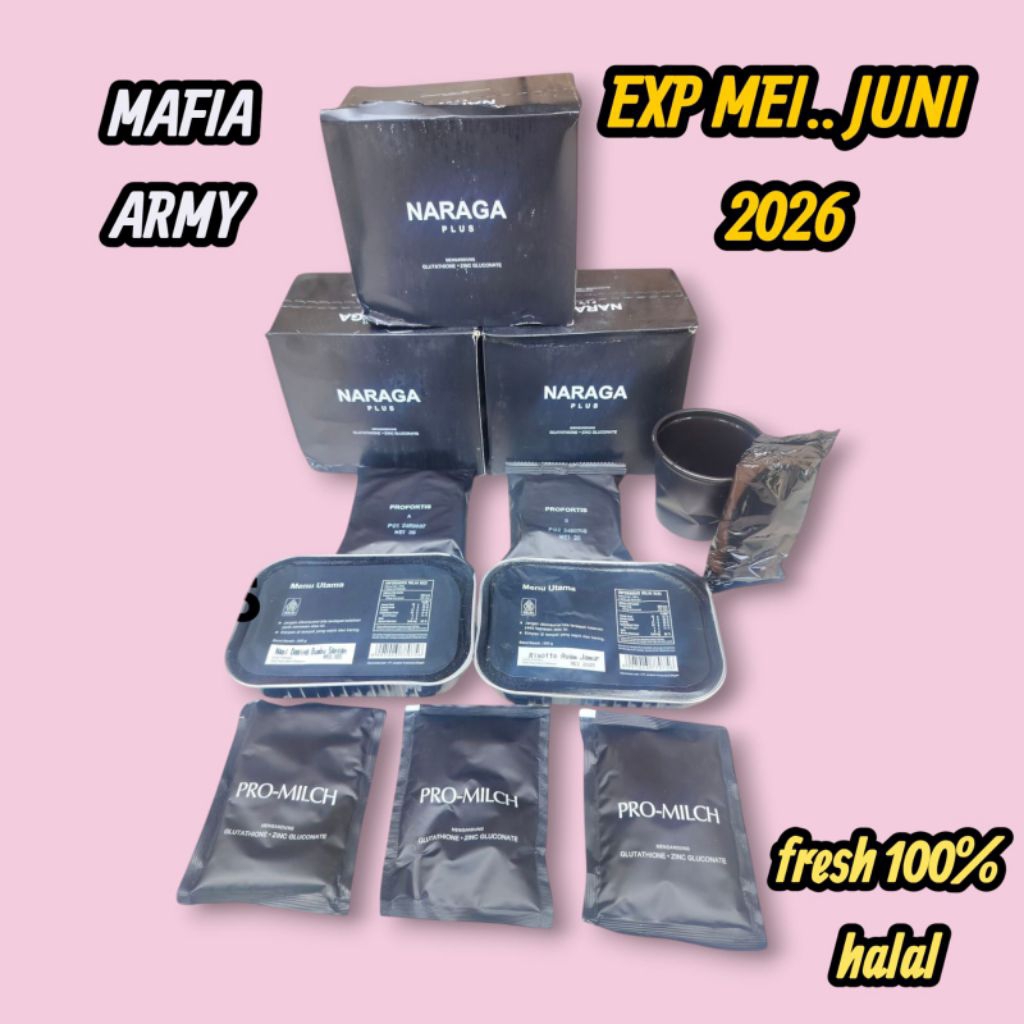 PROMO NEW RANSUM NARAGA 1 PAKET DUS / RANSUM TNI / NARAGA TNI PLUS MURAH EXP SEPTEMBER 2026