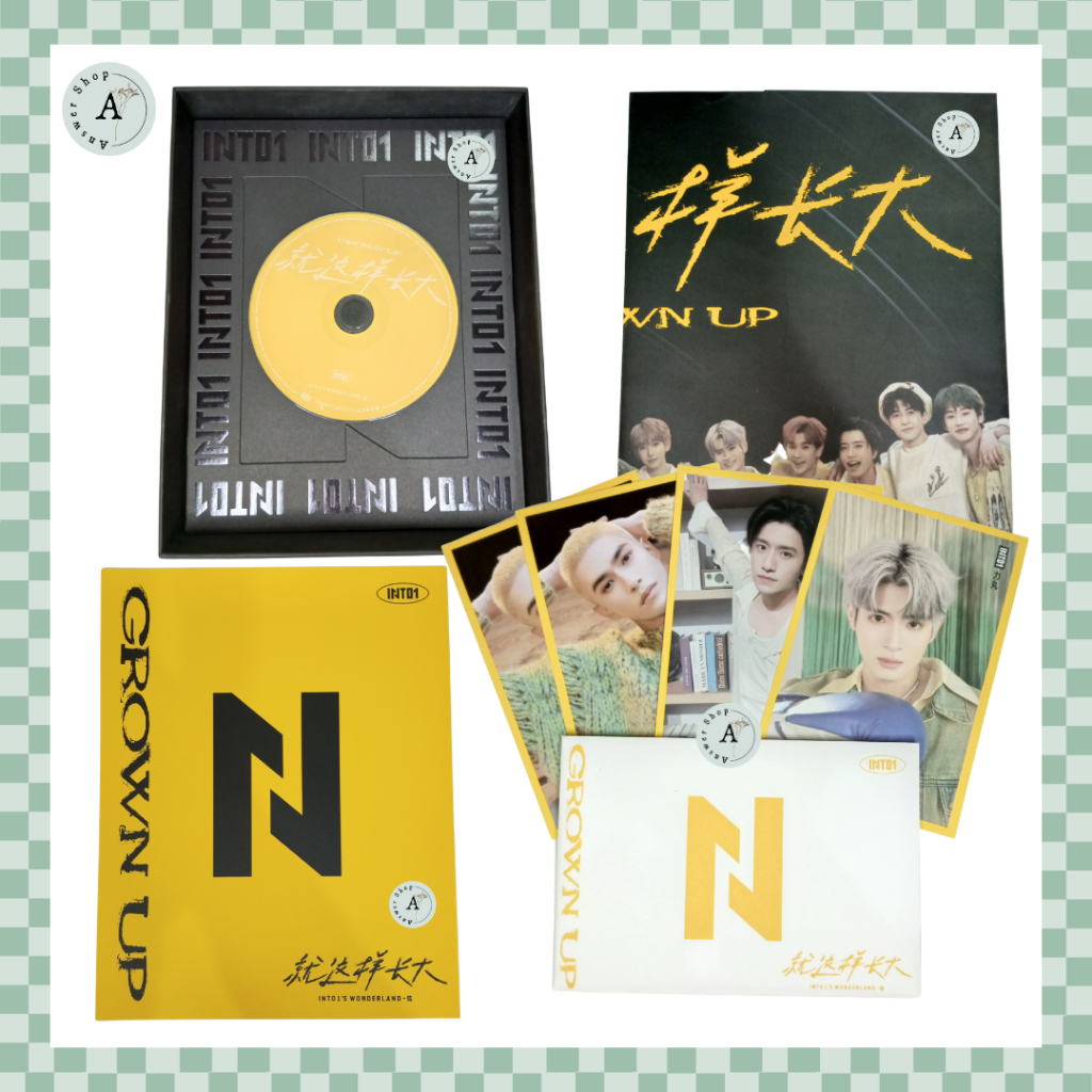 INTO1 Album Grown Up Graduation - Cd, lyric album, poster, postcard Rikimaru Mika Boyuan