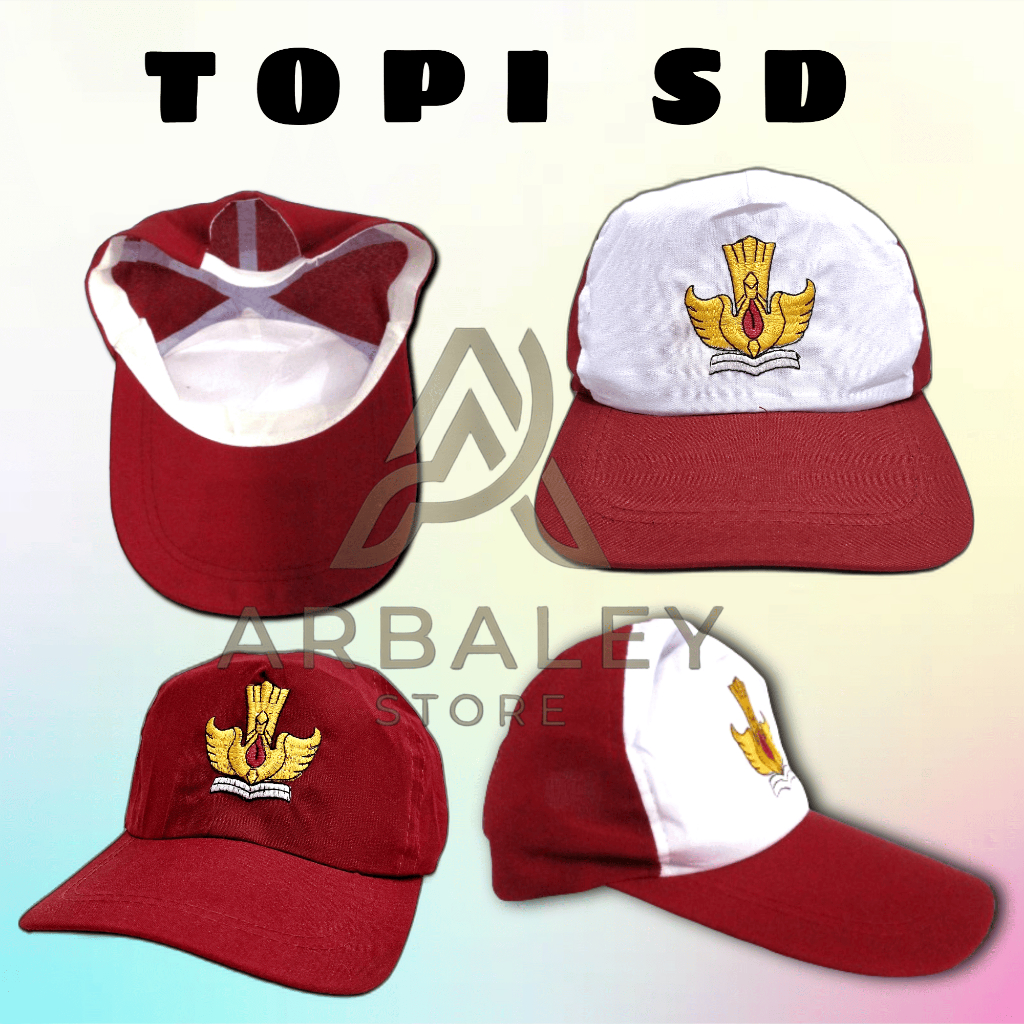 TOPI SEKOLAH SD/TOPI SD MERAH/TOPI SD MERAH PUTIH