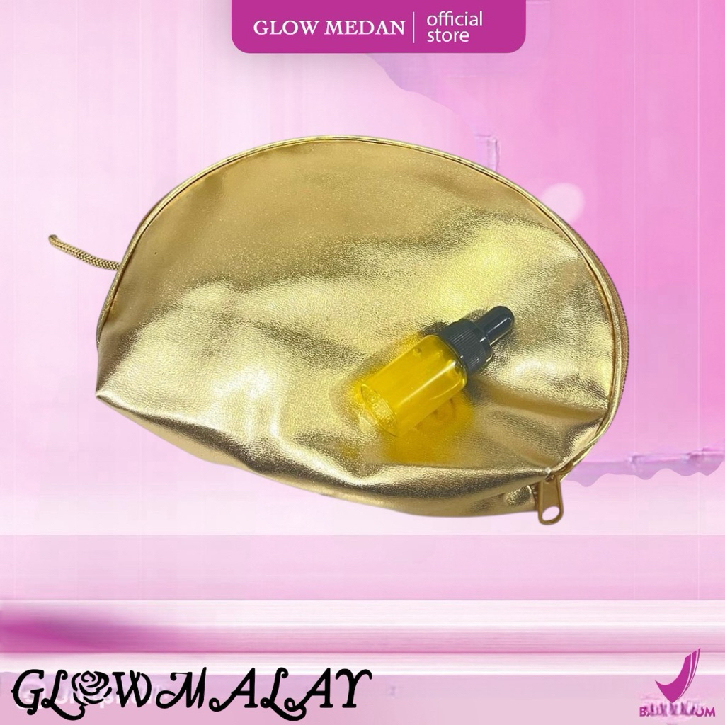 COD - GLOW MALAYSIA SUPER STRONG TAS EMAS + SERUM FLEK KUNING 10ML