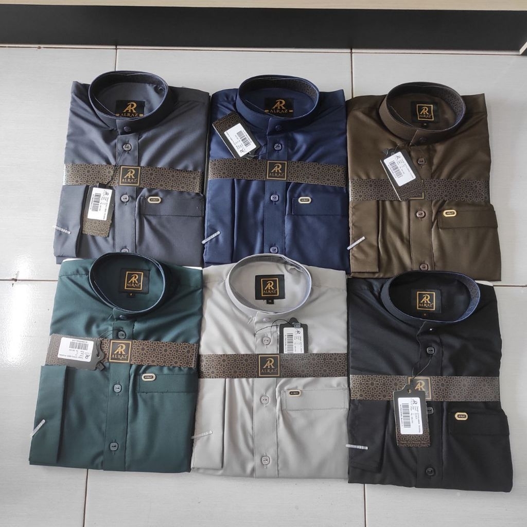 BISA COD - Baju Gamis / Jubah AlRaz Polos Non Manset Reguler Remaja / Anak Anak - Mas adam depoki - 