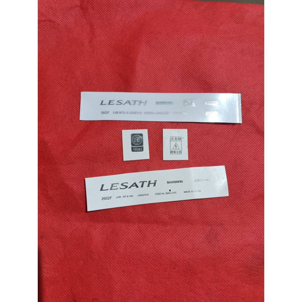 Decal Basah dan Kering Custom Joran Lesath