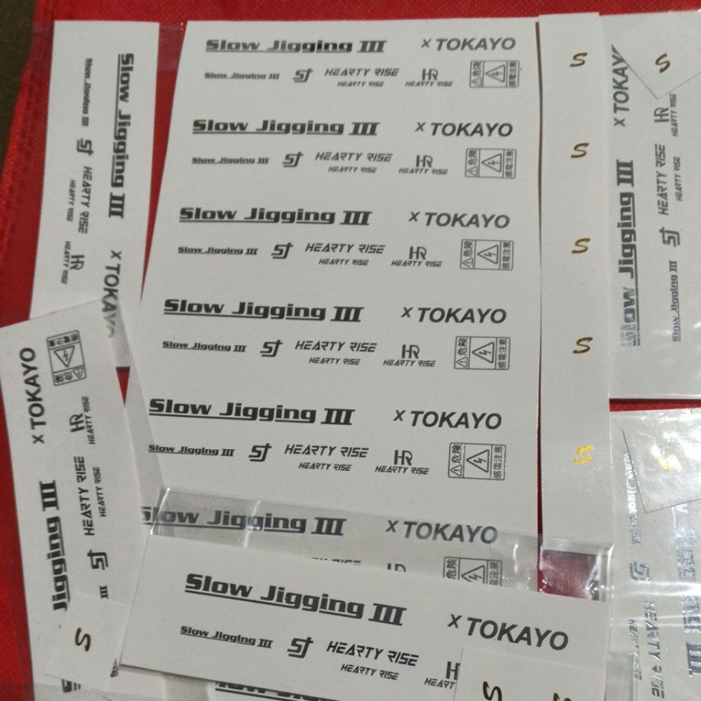 Decal Basah Custom Joran Tokayo Slow Jigging Warna Kilau