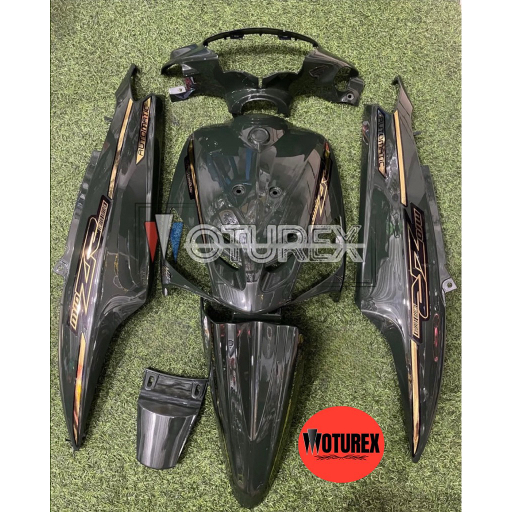 full body halus mio sporty hijau army