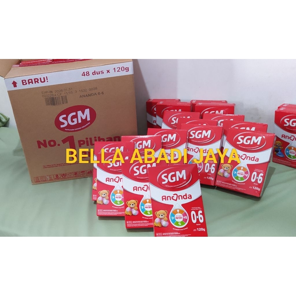 Susu SGM usia 0-6 bulan dan 6-12 bulan kemasan ekonomis 150 gram