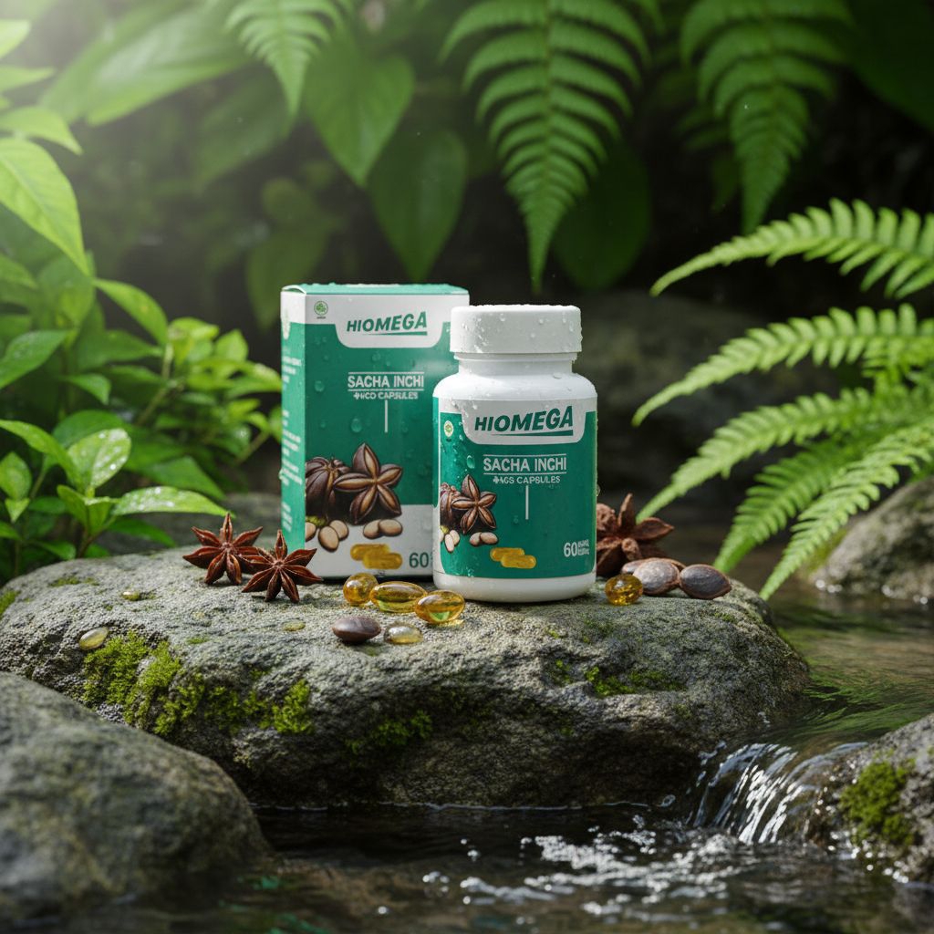 HIOMEGA Capsules Kapsul Nabati Sacha Inchi Oil Plus Probiotik