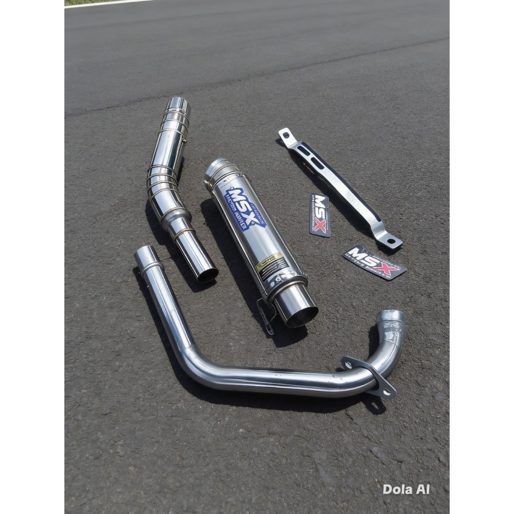 knalpot original msx rL jumbo non dos panjang 25cm jrm Vixion satria sonic mx mp cb gl scorpio Tiger