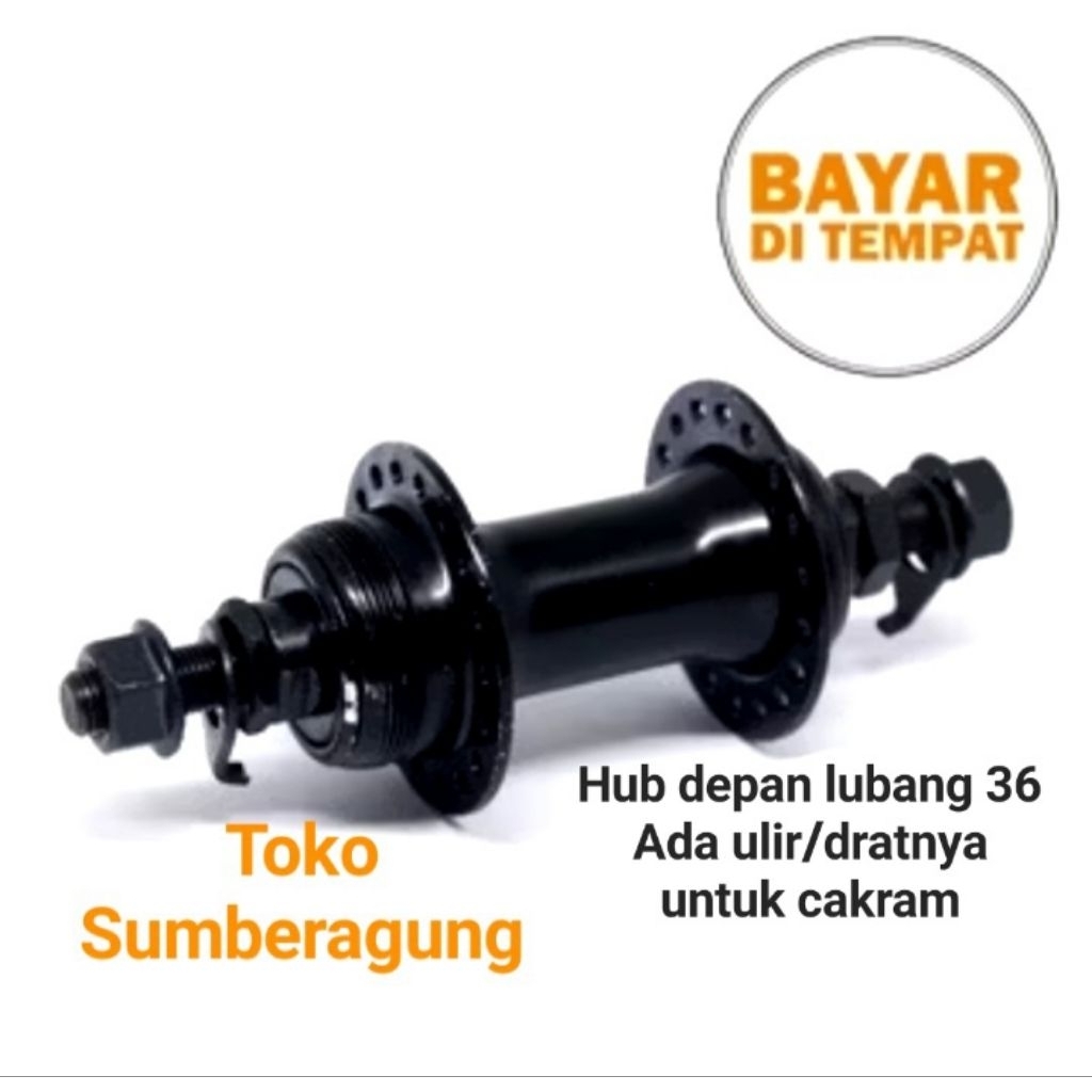 Hub depan 36 hole cakram nap depan lubang 36 cakram hub 36 hitam bos depan lubang 36 hitam hub seped