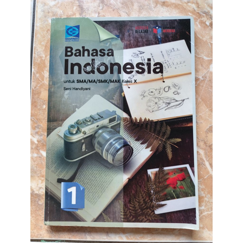 ORI BUKU BAHASA INDONESIA KELAS 10 SMA/K GRAFINDO BEKAS (SEPERTI BARU, TANPA CORETAN DAN SOBEKAN)