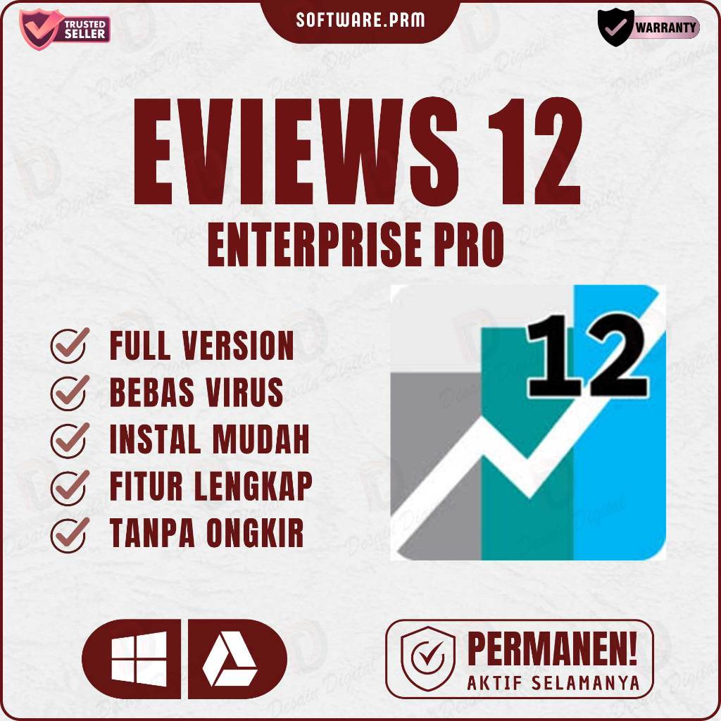 EViews 12 Enterprise Full Version Lifetime Permanen (WIN)