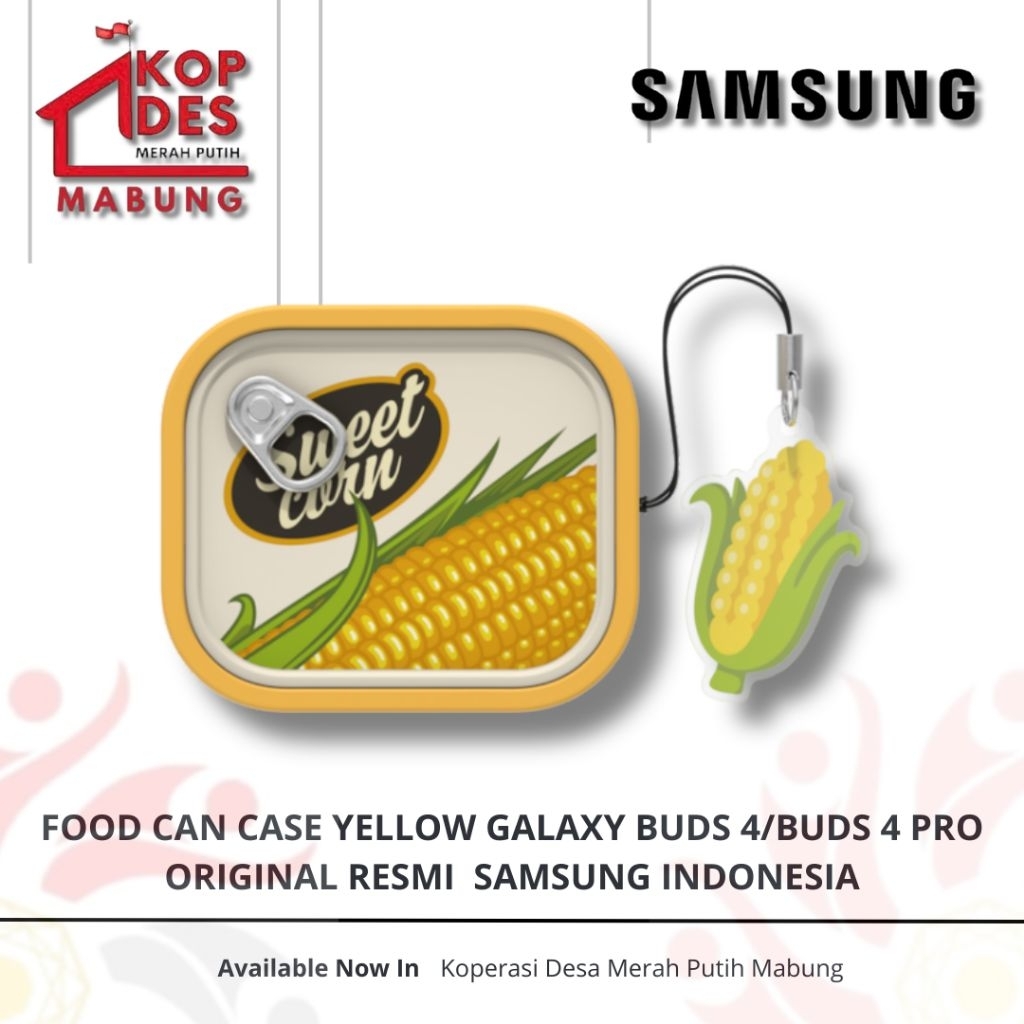 Food Can Case Yellow Samsung Galaxy Buds 4 / Buds 4 Pro - Original Samsung