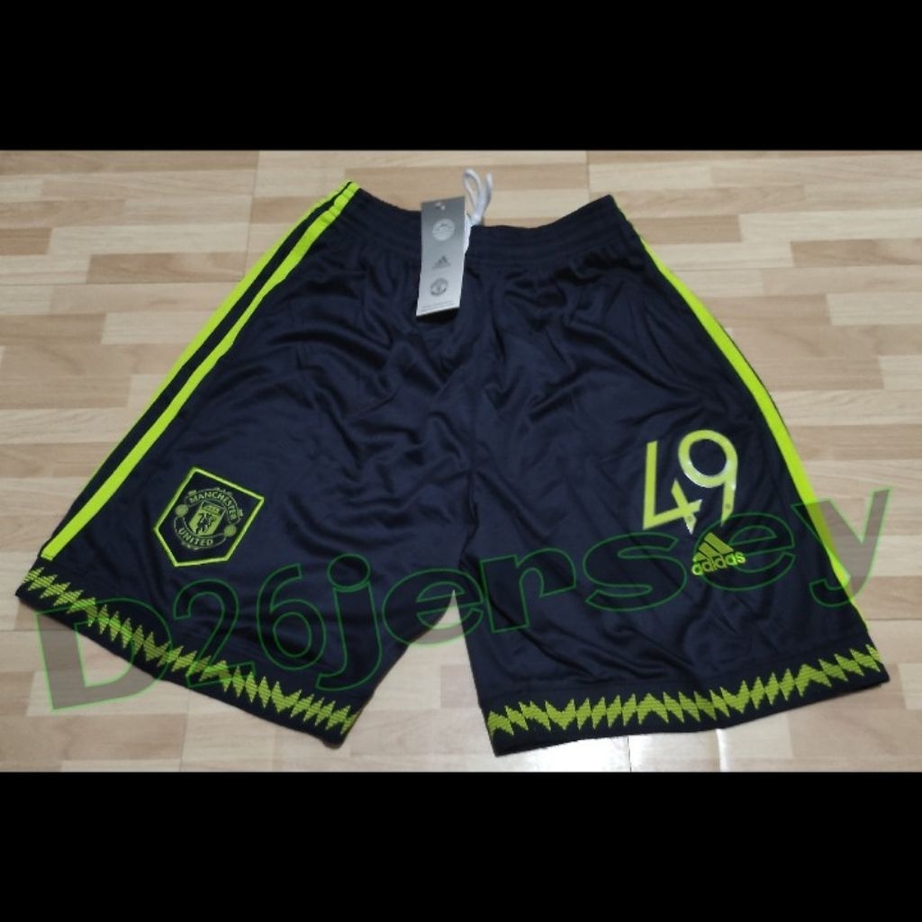 Celana MU EmyuU 3rd Third 2022 / 2023 + Cetak Nomor di Celana Font OFFICIAL