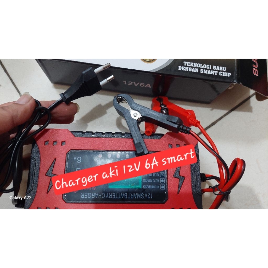 charger aki 12v6a sunpro second kayak baru