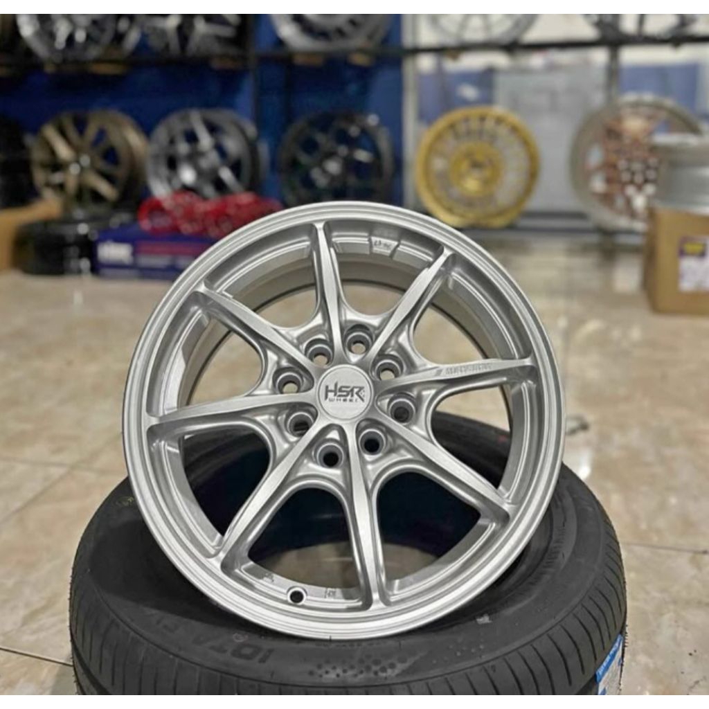 Velg HSR MAYBRAT R15 pcd 4 silver
