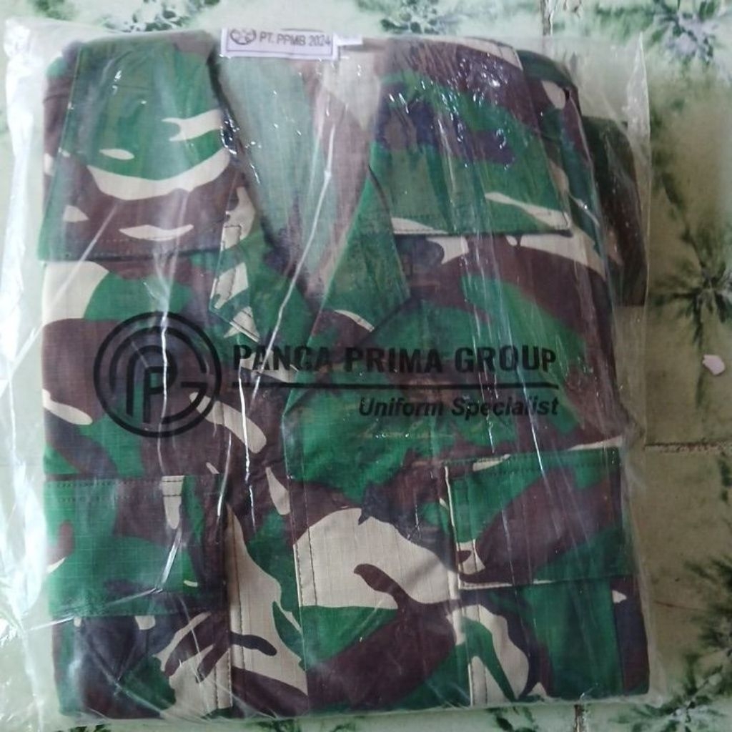 baju pdl TNI pt panca prima maju bersama
