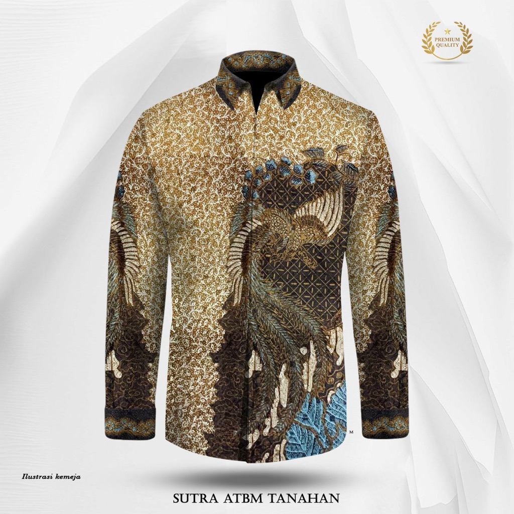 KAIN BATIK TULIS SUTRA TANAHAN POLA KEMEJA PREMIUM-NMFS52