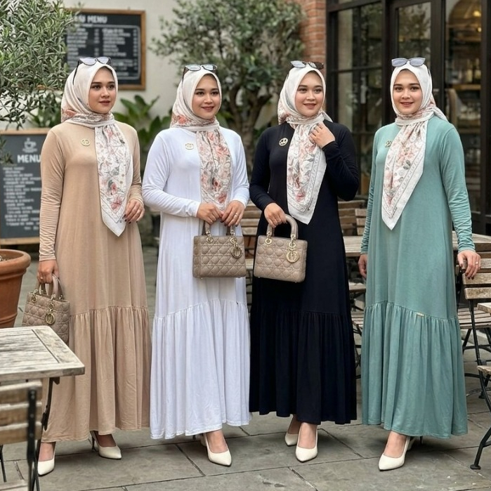 CUNDAMANI HOME DRESS Journey Scarves Gamis Polos