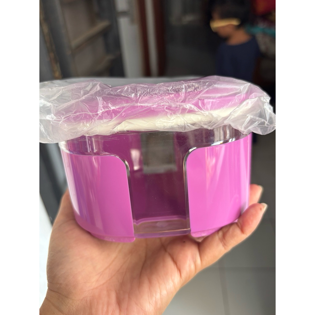 Harga sale baret penyimpanan 1 Pcs window canister warna ungu Tupperware 700 ml - Toples kristal(bah