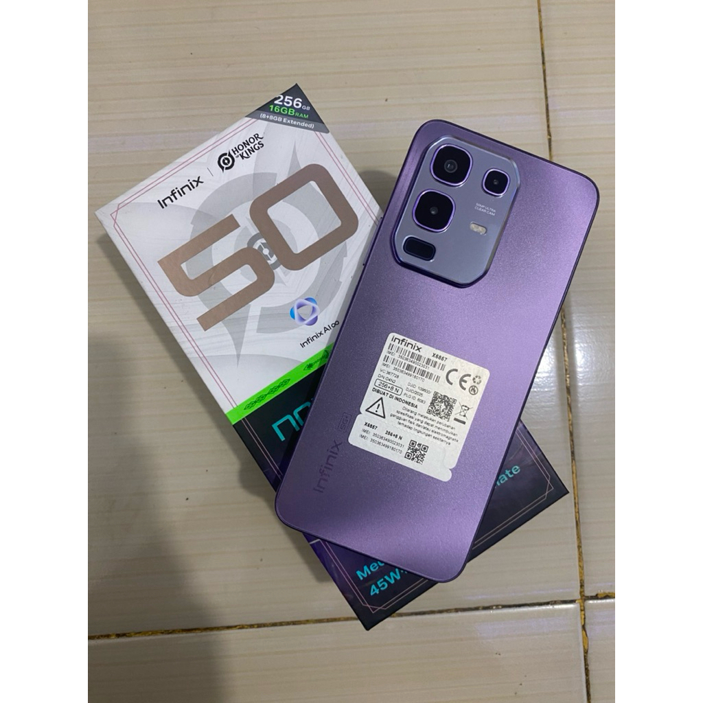 Second Smartphone Infinix Note 50X 5G Garansi 1 Bulan