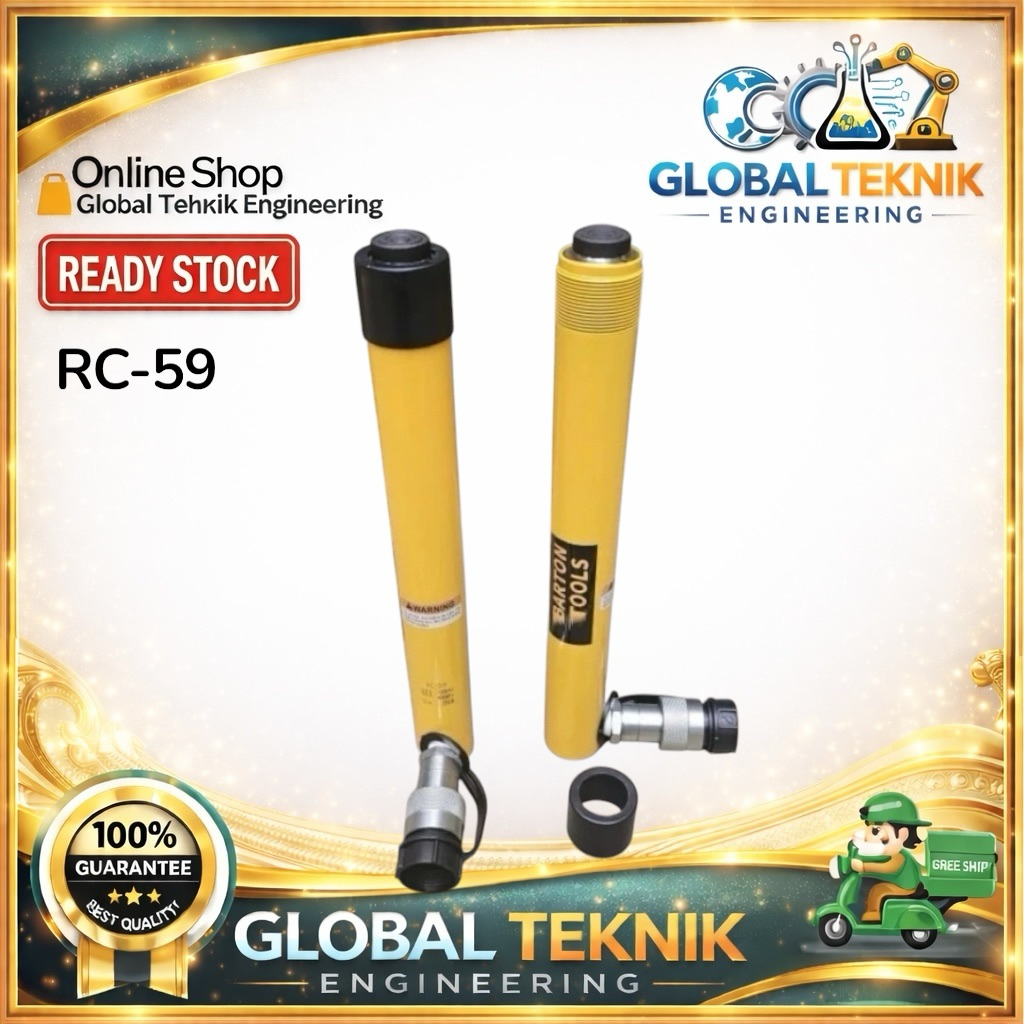 Hydraulic Cylinder 5 Ton 232mm RC-59 BARTON Hidrolik Jack 5T