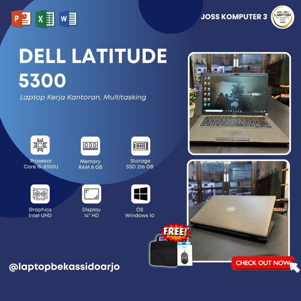 DELL LATITUDE 5300 / CORE i5 / RAM16