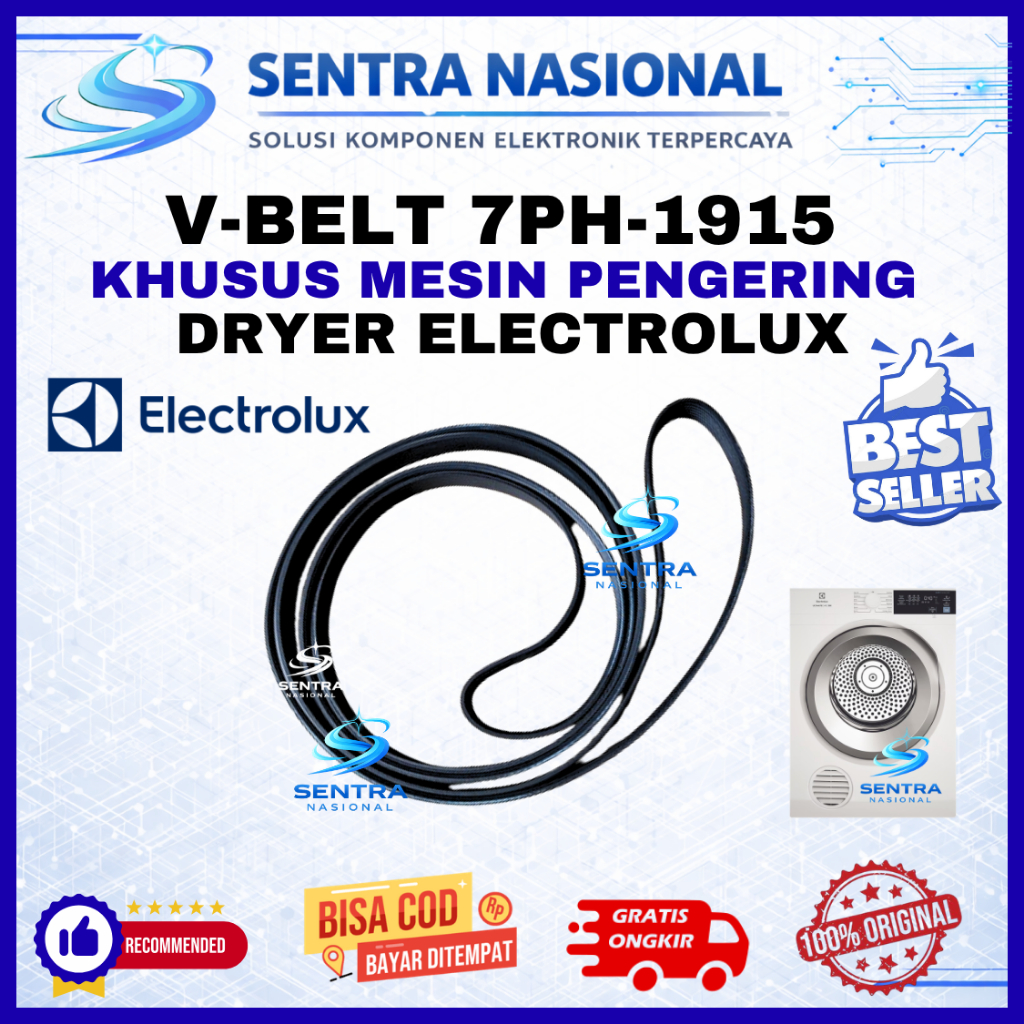 KARET MESIN PENGERING 7PH-1915 ELECTROLUX ORIGINAL| BELTING DRYER LAUNDRY ELECTROLUX 7PH 1915 ASLI |