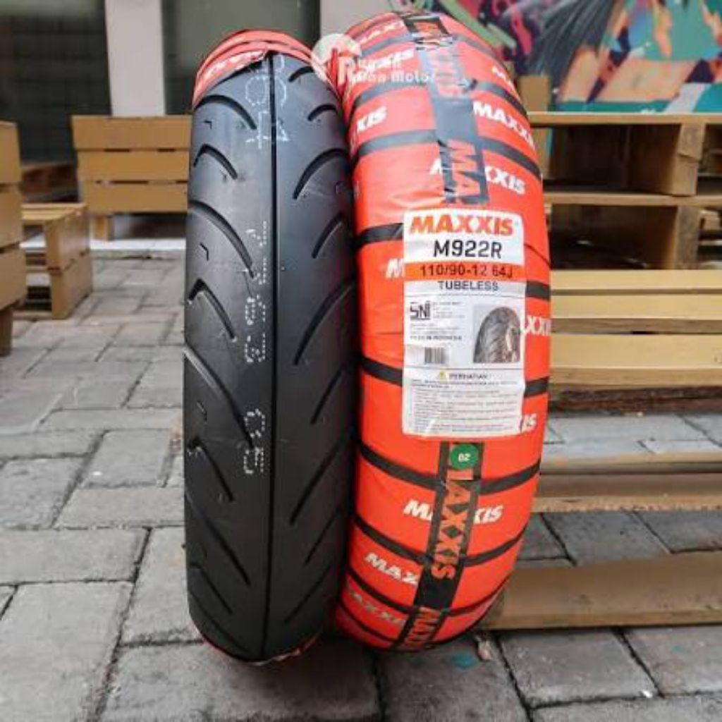 TERLARIS ban donat depan Scoopy ring 12 merk maxxis ukuran 100/90