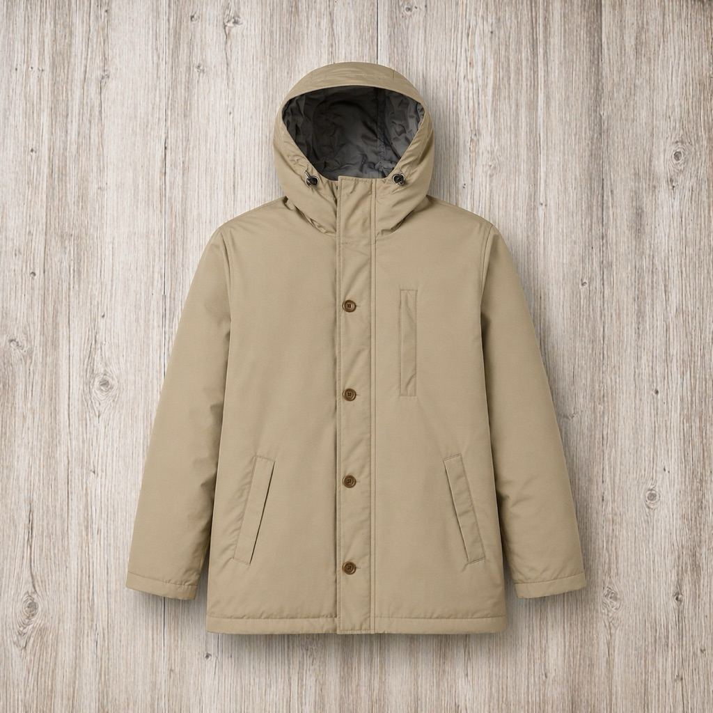 Uniqlo Jacket Hooded khaki brown Original