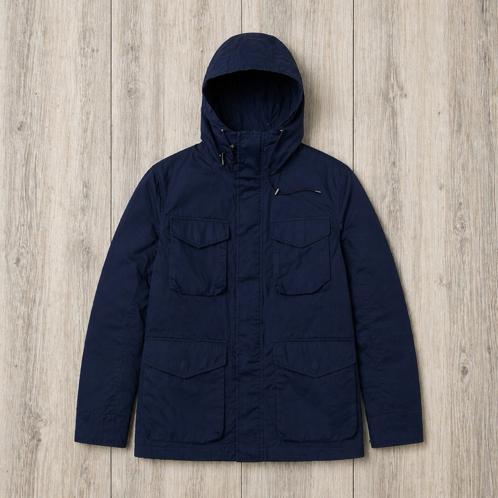 Uniqlo x Jil sander Jacket 4 pocket Hooded Navy Original