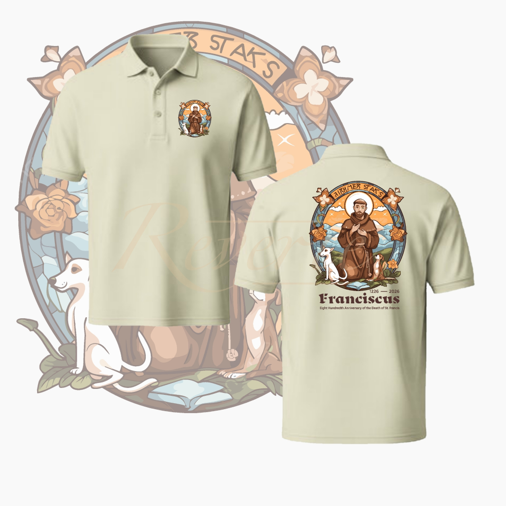 BAJU KERAH FRANSISCAN 800 TAHUN ST FRANCIS SERAGAM YUBILEUM 2026 ACARA YUBELIUM KATOLIK GEREJA SANTO
