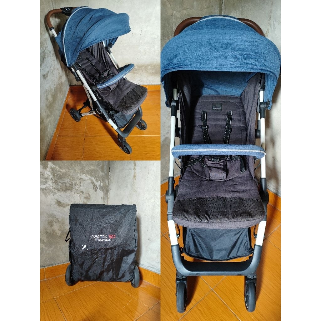 stroller babyelle matrix sp second masih bagus lengkap tas