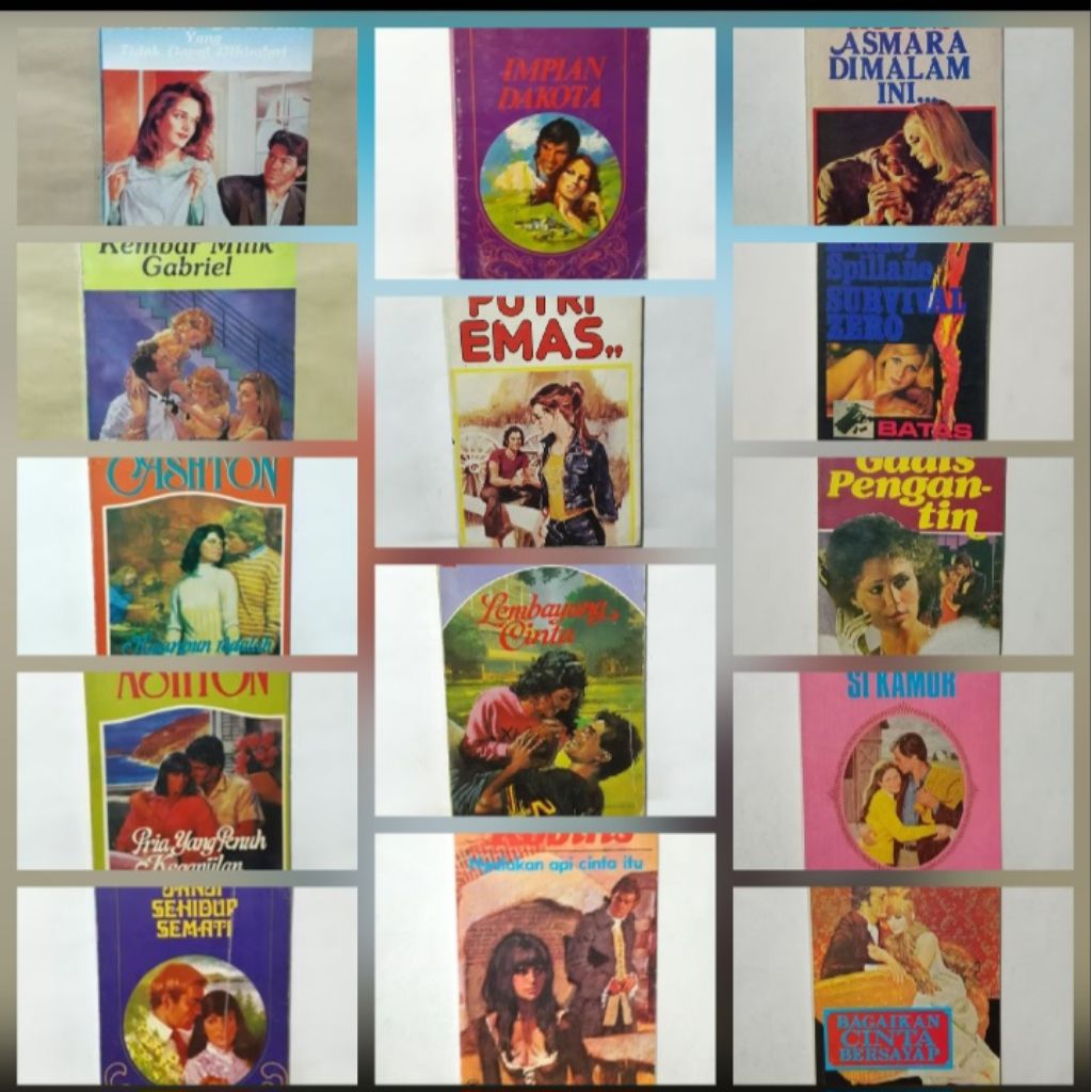 Novel Roman Dewasa Jadul A.Mater/Anne Hampson/Janet Dailey/Violet DLL