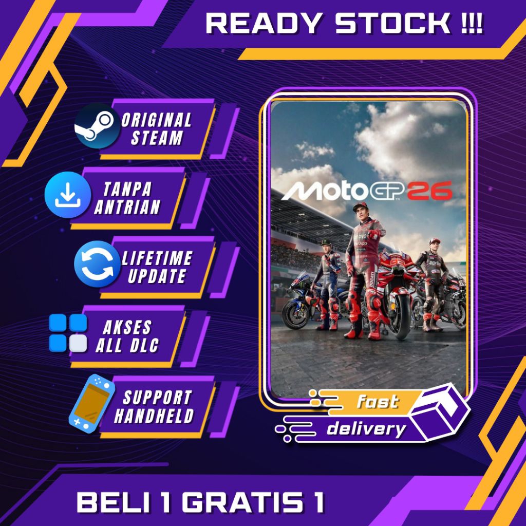 [BONUS 1 GAME] MotoGP 26 Steam Original Full DLC Main di Akun Pribadi