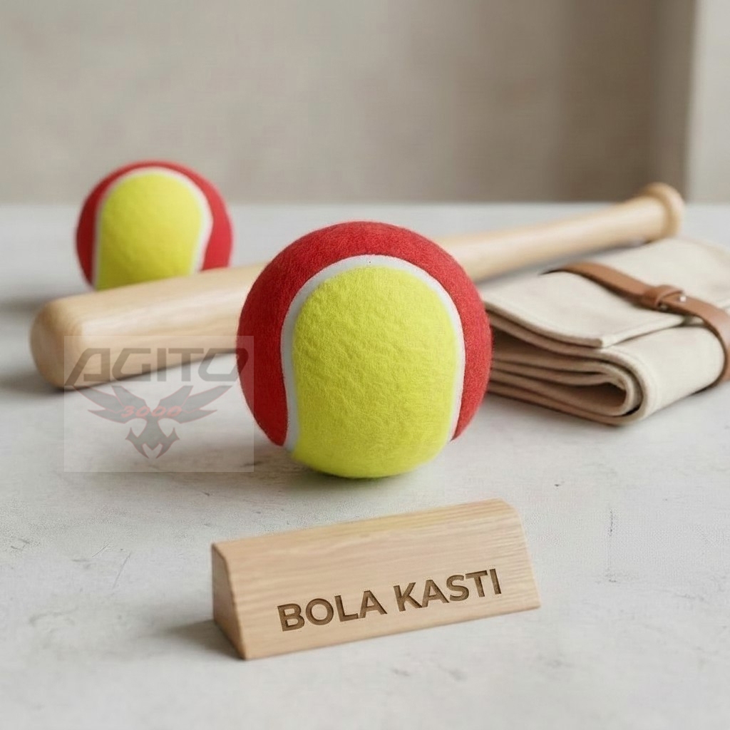 Bola Kasti Diameter 7cm Standar - Bola Kasti Latihan Warna Merah Kuning